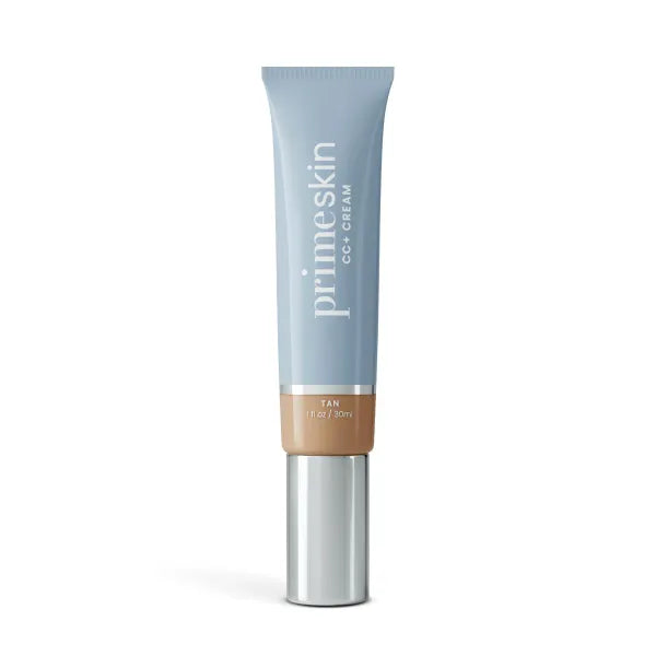 PrimeSkin CC+ Cream for Mature Women – Lightweight Liquid-to-Powder Foundation – Blurs Pores & Covers Age Spots – Crease-Free, Hydrating & Soft-Matte Finish for Sensitive Skin