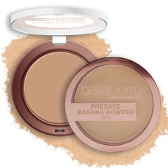 Bellapierre Pressed Banana Setting Powder – Compact Color-Correcting Banana Powder, Matte Translucent Finish, Under-Eye Brightening Baking Powder, Talc-Free, Lightweight – 0.28 oz