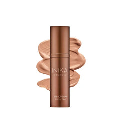 INIKA Organic BB Cream Foundation - Vegan Makeup with Hydrating Prickly Pear, Jojoba, and Pomegranate Seed Oil - Lightweight Glow for Balanced Skin Tone, Beige, 1 fl oz