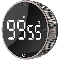 JUNVIL Digital Magnetic Kitchen Timer – LED Visual Pomodoro Countdown & Countup Timer for Cooking, Baking, Fitness & Productivity