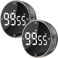 JUNVIL Digital Magnetic Kitchen Timer – LED Visual Pomodoro Countdown & Countup Timer for Cooking, Baking, Fitness & Productivity