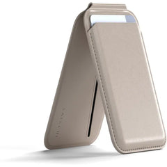 Satechi Magnetic Magsafe Wallet, Double Flap Stand Card Holder, 4 Slots with Front NFC Pass-Through, Adjustable Phone Attachment for iPhone 17/16/15/14/13/12, Travel Accessory