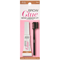 Ardell Brow Glue Eyebrow Gel for Instant Lamination Lift with Styling Brush, All day Extreme Hold Brow Gel for Fluffy Defined Brows, 0.35 oz