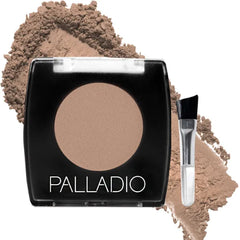 Palladio Brow Powder for Eyebrows, Soft and Natural Eyebrow Powder with Jojoba Oil & Shea Butter, Helps Enhance & Define Brows, Compact Size for Purse or Travel, Includes Applicator Brush