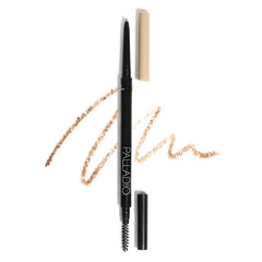 Palladio Beauty Brow Definer Pencil, Ultra Precise Twist-Up Eye Brow Pencil with Long-Staying Power, Spooley Brush Blends Color for Natural Finish, No Eyebrow Pencil Sharpener Required