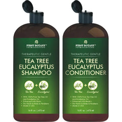 First Botany Therapeutic Shampoo & Conditioner Set – Sulfate-Free Scalp Care for Dandruff, Itch Relief & Hair Growth (16 fl oz x 2)