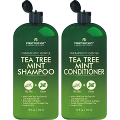First Botany Therapeutic Shampoo & Conditioner Set – Sulfate-Free Scalp Care for Dandruff, Itch Relief & Hair Growth (16 fl oz x 2)