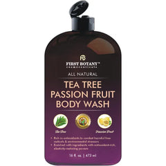 First Botany All Natural Body Wash - Fights Body Odor, Athlete's Foot, Jock Itch, Nail Issues, Dandruff, Acne, Eczema, Shower Gel for Women & Men, Skin Cleanser - 16 Fl Oz