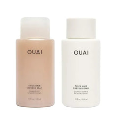 OUAI Fine Shampoo and Conditioner Set Sulfate Free Shampoo and Conditioner for Women & Men Made with Keratin, Marshmallow Root, Shea Butter & Avocado Oil Free of Parabens & Phthalates