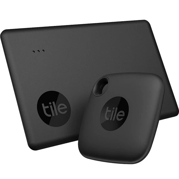 Tile Starter Pack Bluetooth Tracker 2022 (2 Pack) (RE-46002) - Black