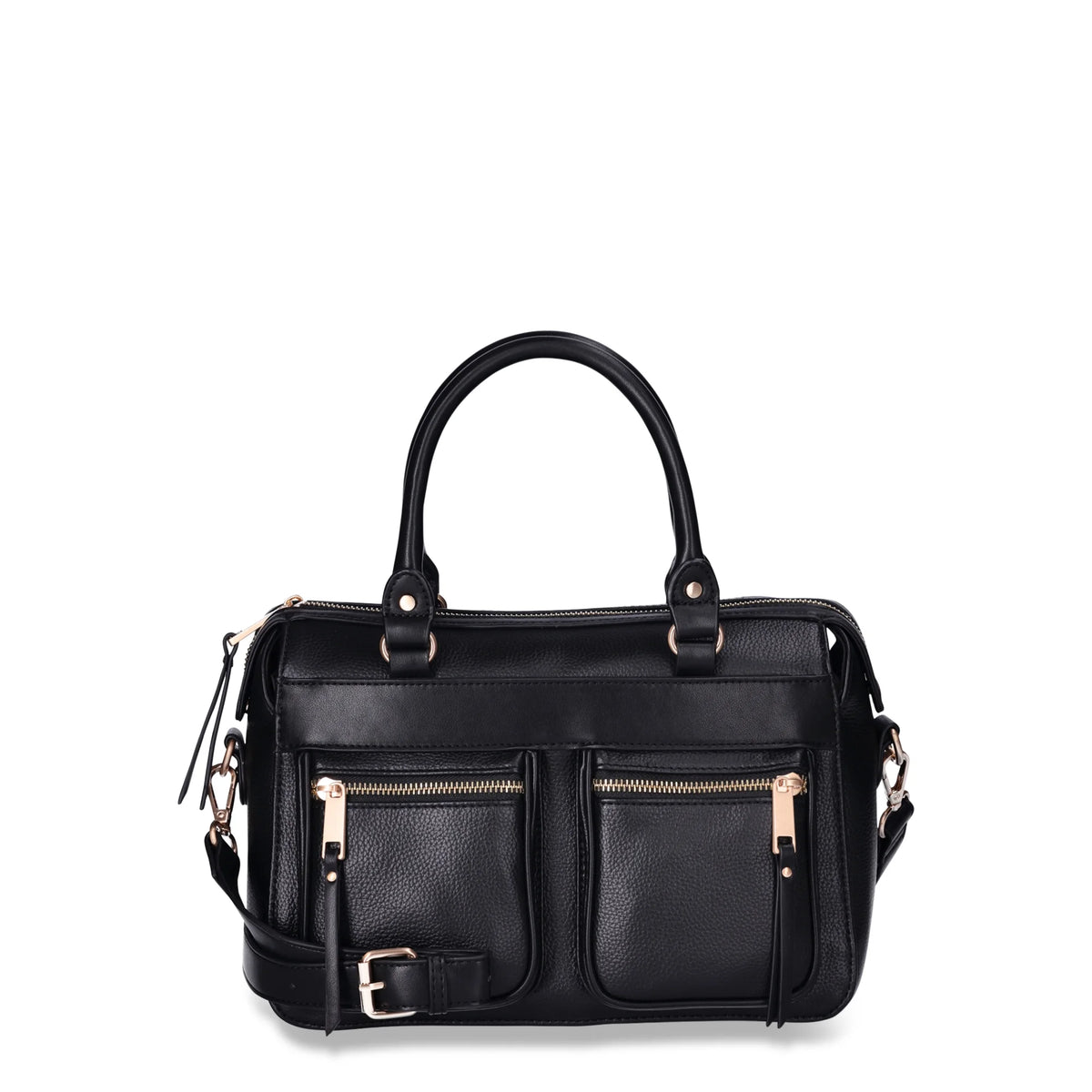 Time and Tru Versatile hand bag ,  Elegant Black & Beige Jacquard Beckett Satchel Handbag.