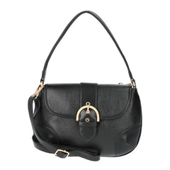 Time and Tru Women's Leather Shoulder Bag , Stylish Purse with Buckle