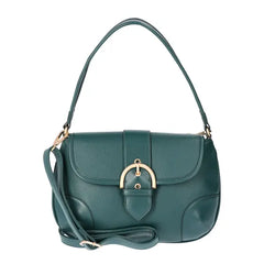 Time and Tru Women's Leather Shoulder Bag , Stylish Purse with Buckle