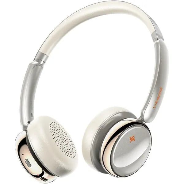 FiiO Anytime Active Noise Cancelling Bluetooth 5.4 Retro Headphones, 58H Playtime, with Microphone,Light Weight Earphones Comfort Headsets for Travel,Home