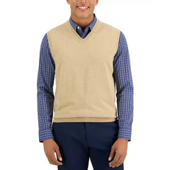 Club Room Men's Solid V-Neck Sweater Vest