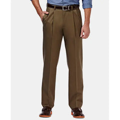 Haggar Men's Premium No Iron Khaki Classic Fit Pant