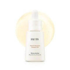 SU:M Micro Active Calming Ampoule Soothing Serum for Redness & Uneven Skin Texture, Provides Quick Relief for Sensitive Skin, Herbal Scent, Korean Skin Care
