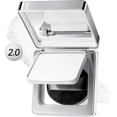 CARSLAN 2.0 Black Magnet Soft Focus Powder, Waterproof Translucent Pressed Setting Powder, 24H Longlasting Talc-Free Face Powder, Oil Control Compact Makeup
