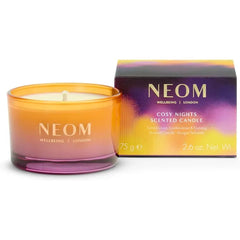 NEOM Cosy Nights Candle | Sandalwood, Frankincense & Nutmeg I 100% Naturally derived Wax I 100% Natural fragrances I Relaxing