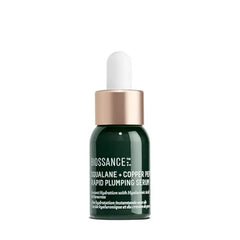 Biossance Squalane + Copper Peptide Rapid Plumping Serum  Face Serum for All Skin Types  Visibly Plumping + Firming Skin, Fine Lines + Wrinkles, Vegan Copper Peptides, Hyaluronic Acid