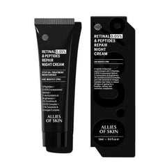Allies of Skin Retinal 0.05% Peptides Repair Night Cream | 7% Ceramides & Omegas Complex Boost Hydration | Gentle Daily Treatment for Wrinkles, Fine Lines and Uneven Tone