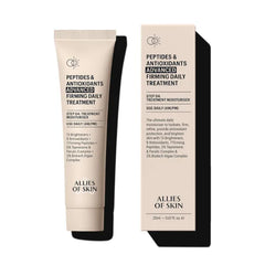 Allies of Skin Peptides & Antioxidants Advanced Firming Daily Treatment with 13 Brighteners, 9 Antioxidants, 7 Firming Peptides, 5% Teprenone & Ferulic Complex and 3% Biotech Algae Complex