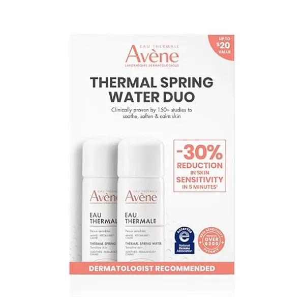 Avène Thermal Spring Water, Soothing Calming Facial Mist Spray for Sensitive Skin, Soothes, Softens + Calms Skin, Formulated with Mineral & Biological Properties