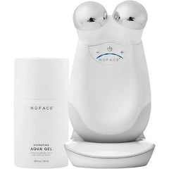 NuFACE TRINITY+ Microcurrent Facial Device Kit  FDA Cleared Face Sculpting & Neck Tightening Device to Contour Cheeks & Brows + Microcurrent Gel Activator