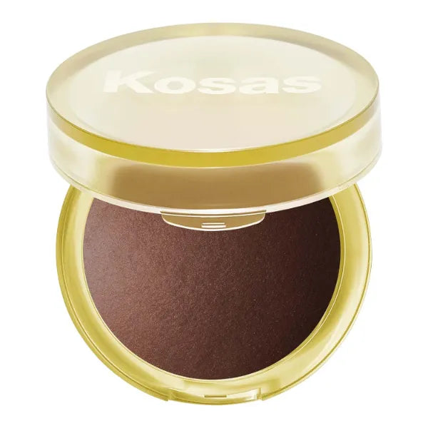 Kosas Sun Show Glowy Warmth Baked Bronzer - Contouring Powder for Cheekbones, Nose & Jawline - Enriched with Concentrated Fatty Acids - Talc-Free, Vegan & Hypoallergenic