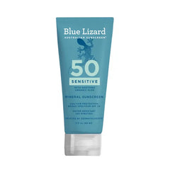 BLUE LIZARD Sensitive Mineral Sunscreen SPF 50+ – Zinc Oxide Broad Spectrum UVA/UVB Protection for Sensitive Skin