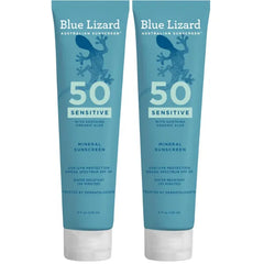 BLUE LIZARD Sensitive Mineral Sunscreen SPF 50+ – Zinc Oxide Broad Spectrum UVA/UVB Protection for Sensitive Skin