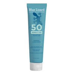 BLUE LIZARD Sensitive Mineral Sunscreen SPF 50+ – Zinc Oxide Broad Spectrum UVA/UVB Protection for Sensitive Skin