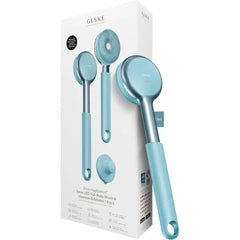 GESKE LED Sonic Full Body Brush 9 in 1 Body Cleansing Brush & Intensive Exfoliator with LED with SmartSonic Pulsations Expert Deep Cleansing & Massage Rough Skin Remover Adjustable Handle