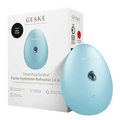 GESKE SmartAppGuided Facial Hydration Refresher 4 in 1 Water Atomizer Moisturizing Spray Machine Face Mister Humidifier for Natural Glow Reduce Redness & Dry Skin