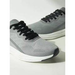 Textured Sneakers with Lace-Up Closure gray