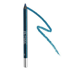 URBAN DECAY 24/7 Glide-On Waterproof Eyeliner Pencil - Long-Lasting, Ultra-Creamy & Blendable Formula - Sharpenable Tip – LSD (Navy with Bright Turquoise Micro-Sparkle & Shimmer Finish) - 0.04 Oz