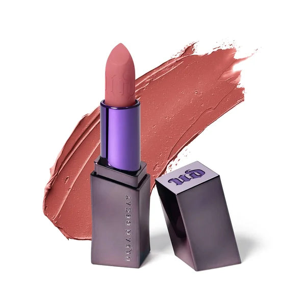 URBAN DECAY Vice Hydrating Lipstick (Backtalk - Mauve Nude Pink - Matte Finish), Creamy Formula, Moisturizing Lip Color with Aloe Vera & Avocado Oil, Vegan, Cruelty-free - 0.11 oz C9