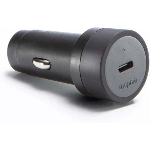 Mophie 30W Car Charger, Eco-Friendly Fast Charging for Devices, LED Indicator, Universal AUX Compatibility