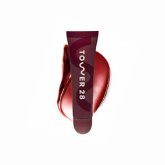 Tower 28 LipSoftie Tinted Lip Balm Treatment - Hydrating Glossy Balm + Overnight Lip Mask with Jojoba Oil + Shea Butter, Sweet, Cushiony Formula for Smooth, Soft Lips, SOS Vanilla