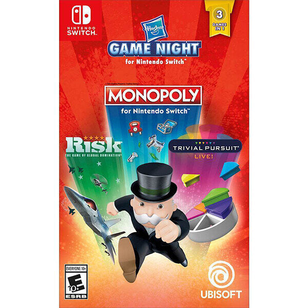 Ubisoft Video Game Monopoly + Risk + Trivial Pursuit For Nintendo
