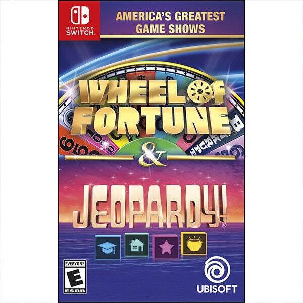 Ubisoft Video Game Wheel Of Fortune &amp; Jeopardy For Nintendo