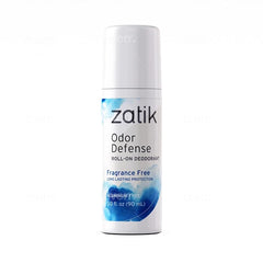 Zatik Naturals Odor Defense Roll-On Deodorant, 3 fl oz (90mL) – Aluminum-Free, Paraben-Free, Non-Toxic, Cruelty-Free Vegan, pH Balanced & Biodegradable Natural Deodorant – Lavender & Moringa, Orange & Vetiver, Unscented Herbal