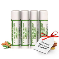 RaGaNaturals Natural Lip Balm (4 Pack) – Chocolate, Mint, Tropical, Lemon & Unscented, Hydrating Beeswax Formula with Shea Butter, Jojoba Oil & Vitamin E, Handmade in USA