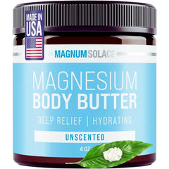 Magnum Solace Magnesium Body Butter Nighttime Magnesium Cream Lightly Scented