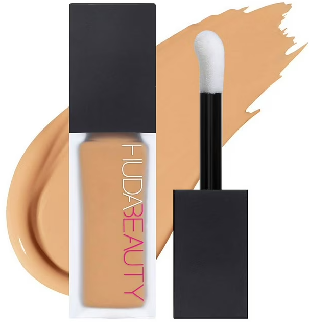 HUDA BEAUTY #FauxFilter Matte Buildable Coverage Waterproof Concealer, Size: 0.3 FL Oz, Beig/Green granola 4.5g