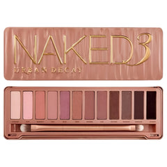 Urban Decay Naked 3 Eyeshadow Palette: 12x Eyeshadow 1x Doubled Ended Shadow/Blending Brush