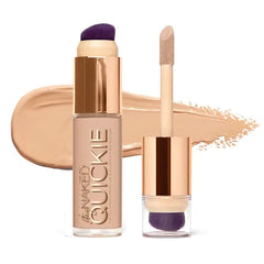 Urban Decay Quickie 24HR Full Coverage Waterproof Concealer (10NN - Very Fair Neutral), Natural Matte Finish, Hydrating Vitamin E, Dual-ended Buffing Brush & Multi-use Applicator - 0.5 fl oz C9