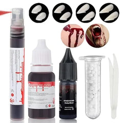 Mysense Fake Blood Spray,Blood Splatter,Halloween Faux Blood Makeup,Washable Fake Blood for Clothes,Zombie Vampire Monster Scary Clown Costume SFX Cosplay