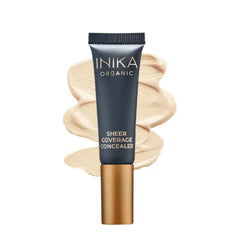INIKA Organic Sheer Coverage Concealer | Disguise Dark Circles, Cover up Blemishes, Creamy formula, Vegan Ingredients, All Day Wear that Hydrates and Nourishes.