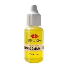Bliss Kiss Nail Oil Cuticle Dropper w/ Vitamin E & Jojoba – Nail Strengthener & Growth Serum for Brittle, Peeling, Thin Nails | 0.5oz (Variety Scents)